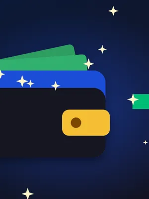 Deloro – kasa Deloro – portfel z banknotami i strzałka wypłaty